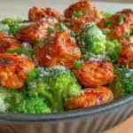 high protein chicken and broccoli meal prep bowl - featured image