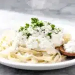 high protein cottage cheese alfredo - featured image