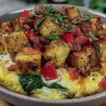 high protein egg white bowl - featured image
