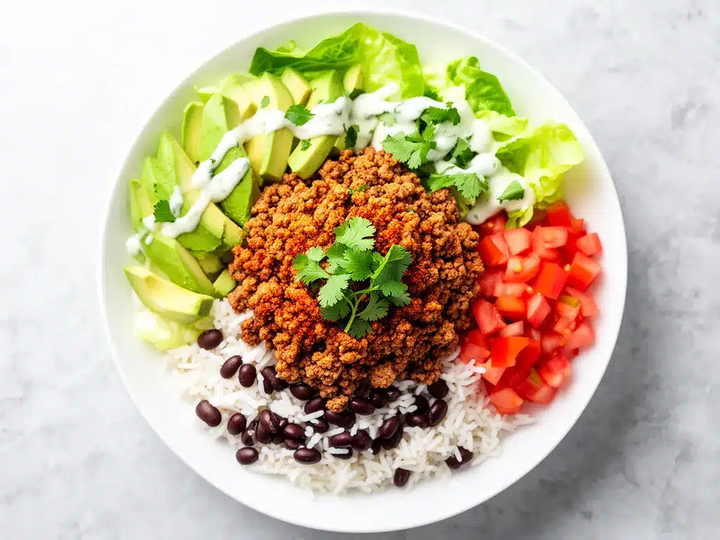 High-Protein Ground Turkey Taco Bowls: 5-15 Min Easy Meal 4 High-Protein Ground Turkey Taco Bowls preparation steps