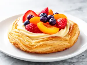 homemade cream cheese fruit danish - featured image