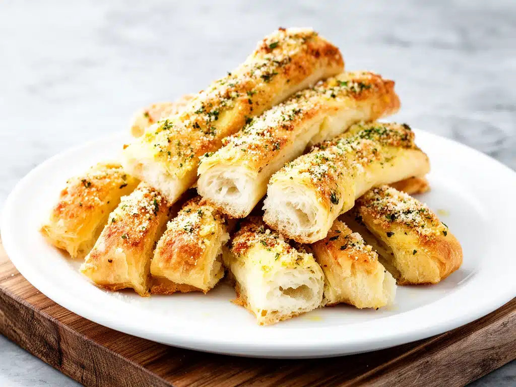 Home 3 homemade garlic parmesan breadsticks - featured image