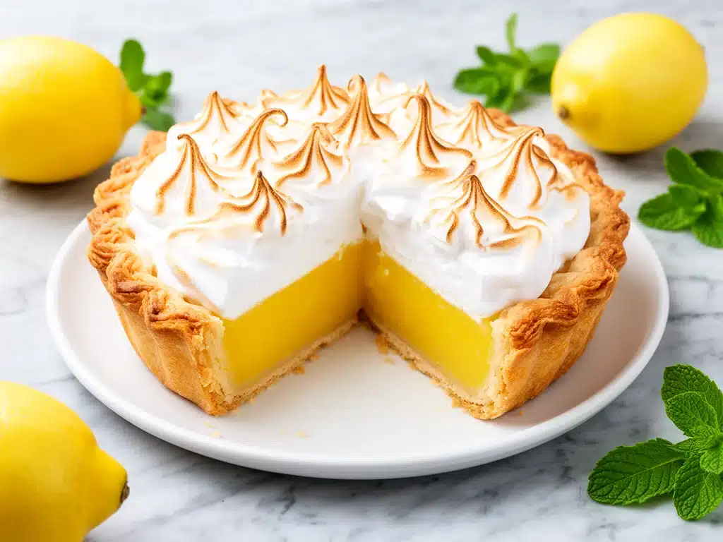 homemade lemon meringue pie - featured image