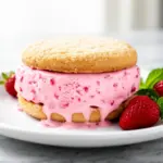 homemade strawberry ice cream sandwiches - featured image