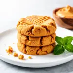 keto flourless peanut butter cookies - featured image