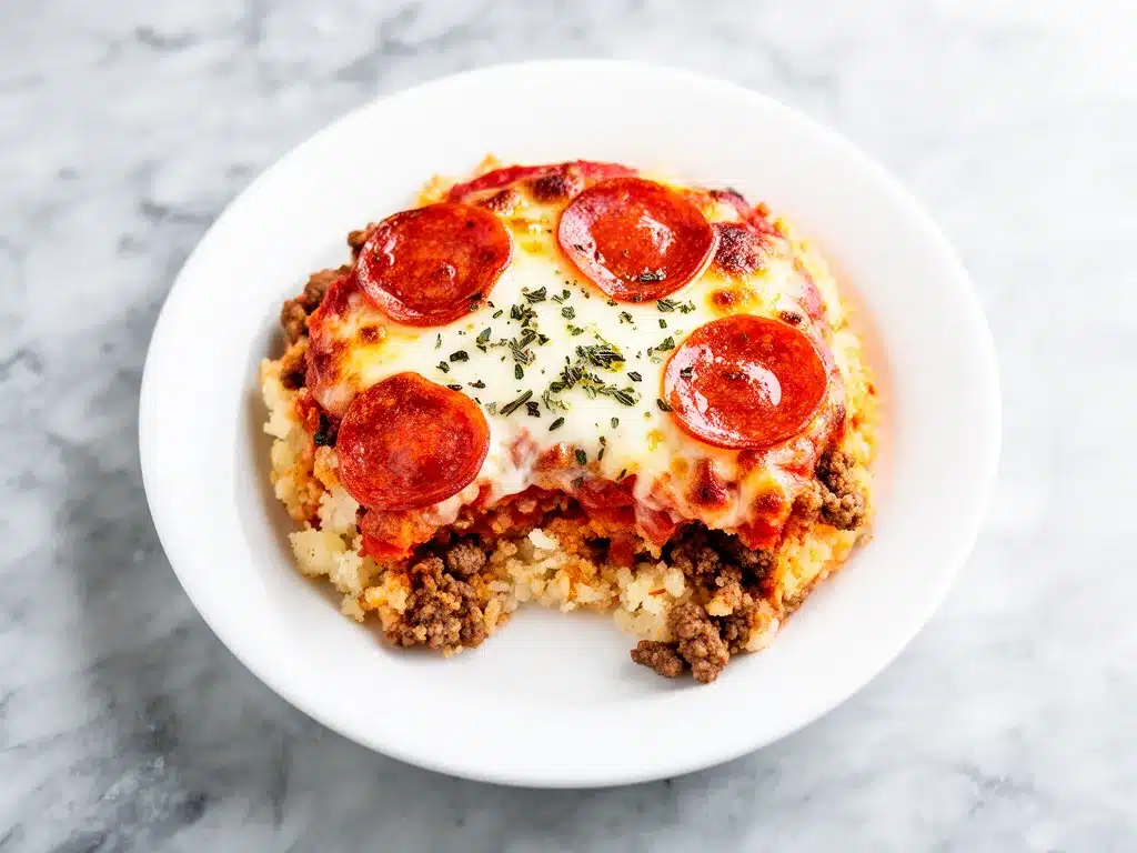Low Carb Pizza Casserole: 5-Step Easy Recipe 4 low carb pizza casserole preparation steps