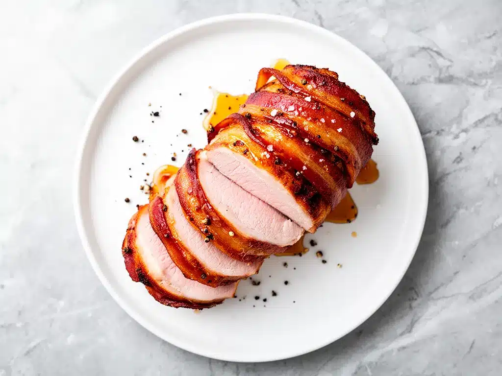 Maple Bacon-Wrapped Pork Tenderloin: 10 Min Best Recipe 4 maple bacon-wrapped pork tenderloin preparation steps