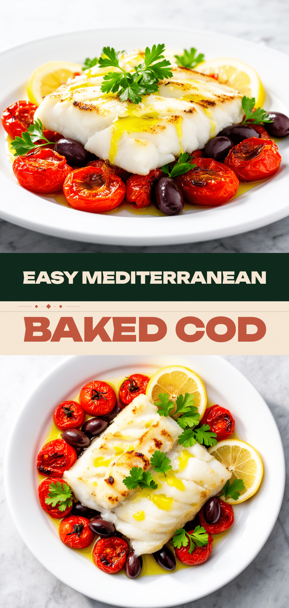 Mediterranean Baked Cod with Tomatoes and Olives 5 Mediterranean baked cod recipe