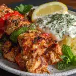 Mediterranean chicken skewers - featured image