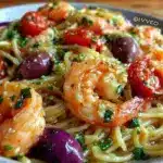 Mediterranean Shrimp Pasta - featured image