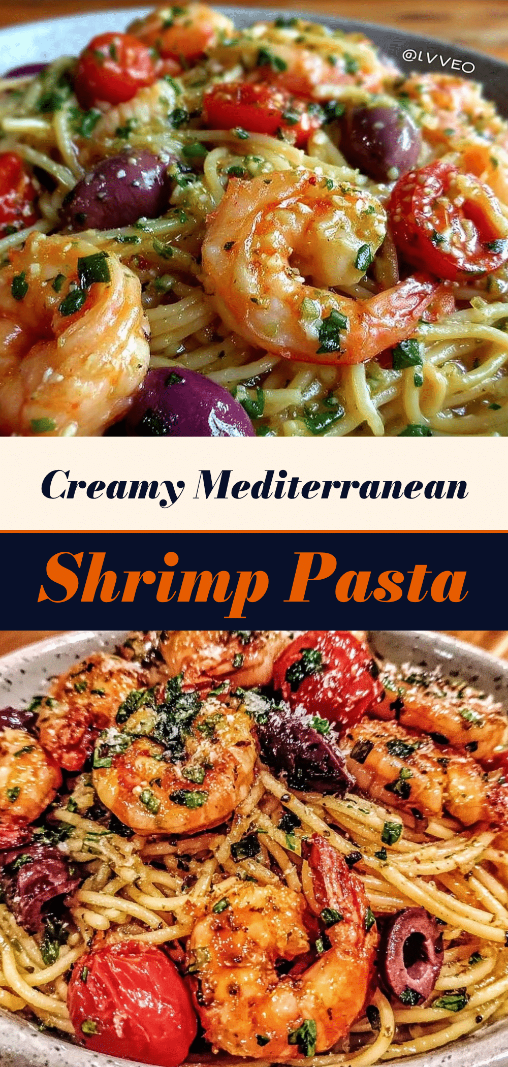 Mediterranean Shrimp Pasta: 5 Ingredient Family Dinner 5 Mediterranean Shrimp Pasta recipe