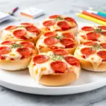mini bagel pizza snacks - featured image