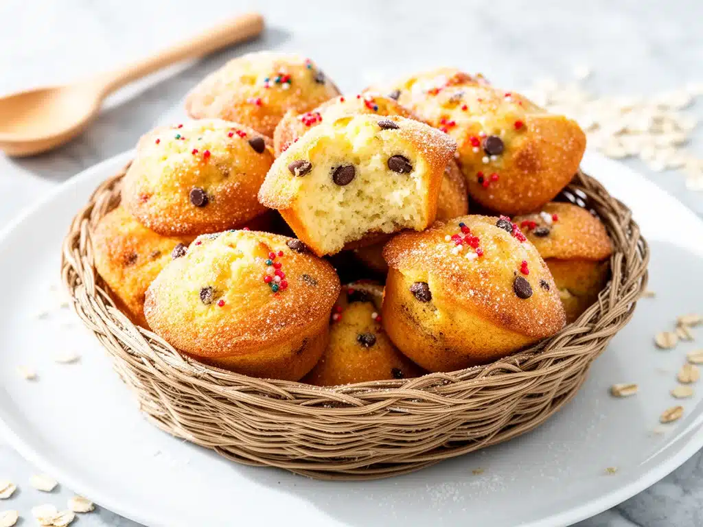 mini baked pancake muffins - featured image