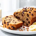moist vegan chocolate chip banana bread - featured image