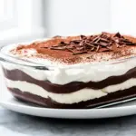 no-bake chocolate lasagna - featured image