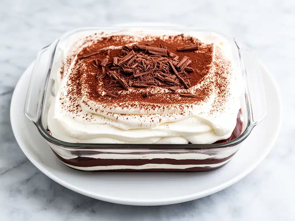 No-Bake Chocolate Lasagna: 5-Ingredient Dessert 4 no-bake chocolate lasagna preparation steps