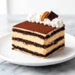 no-bake chocolate peanut butter icebox cake - featured image
