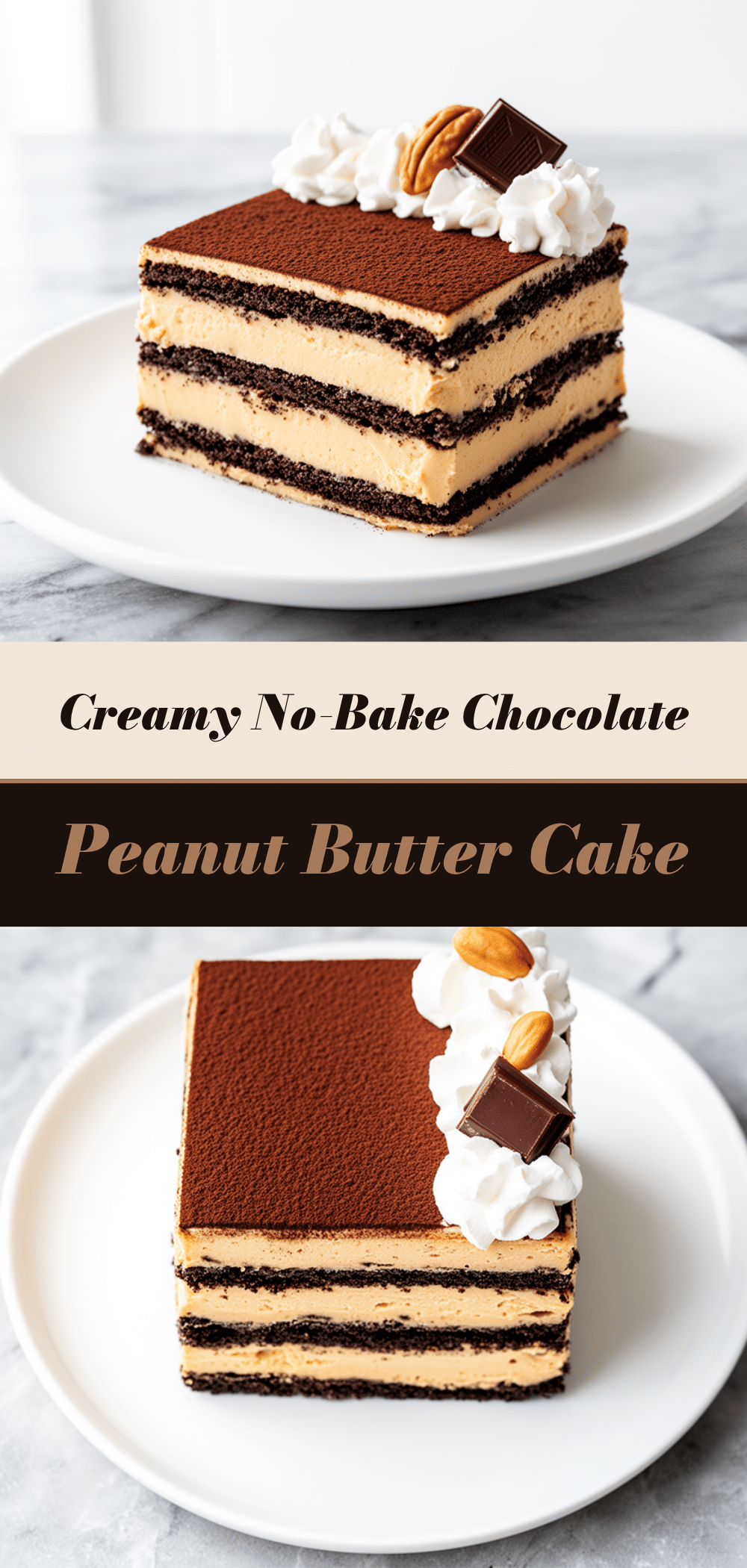 Labor Day No-Bake Chocolate Peanut Butter Icebox Cake: Easy 5-Ingredient Dessert 5 no-bake chocolate peanut butter icebox cake recipe