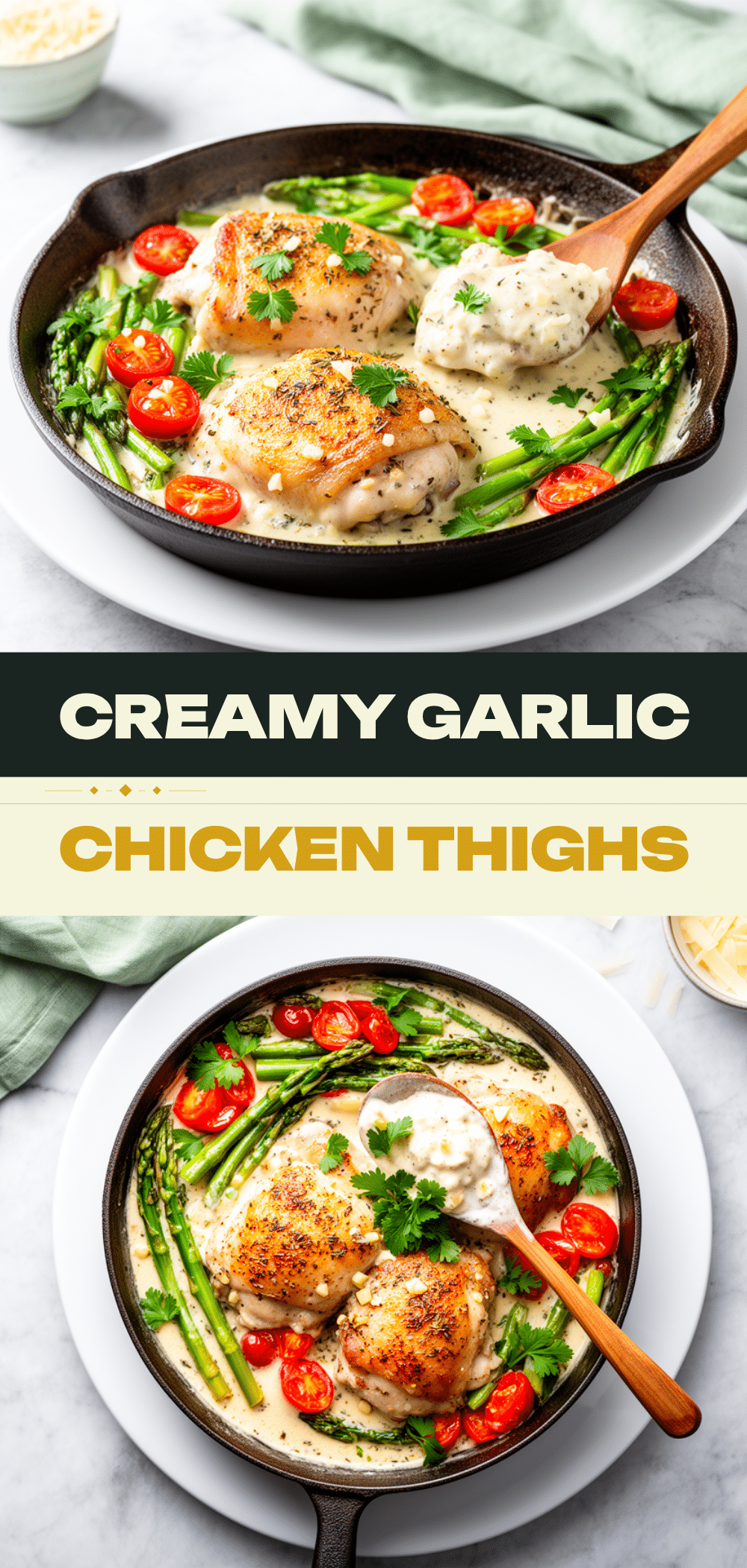 One-Pan Creamy Garlic Chicken Thighs: Easy 30-Min Meal 5 one pan creamy garlic chicken thighs recipe