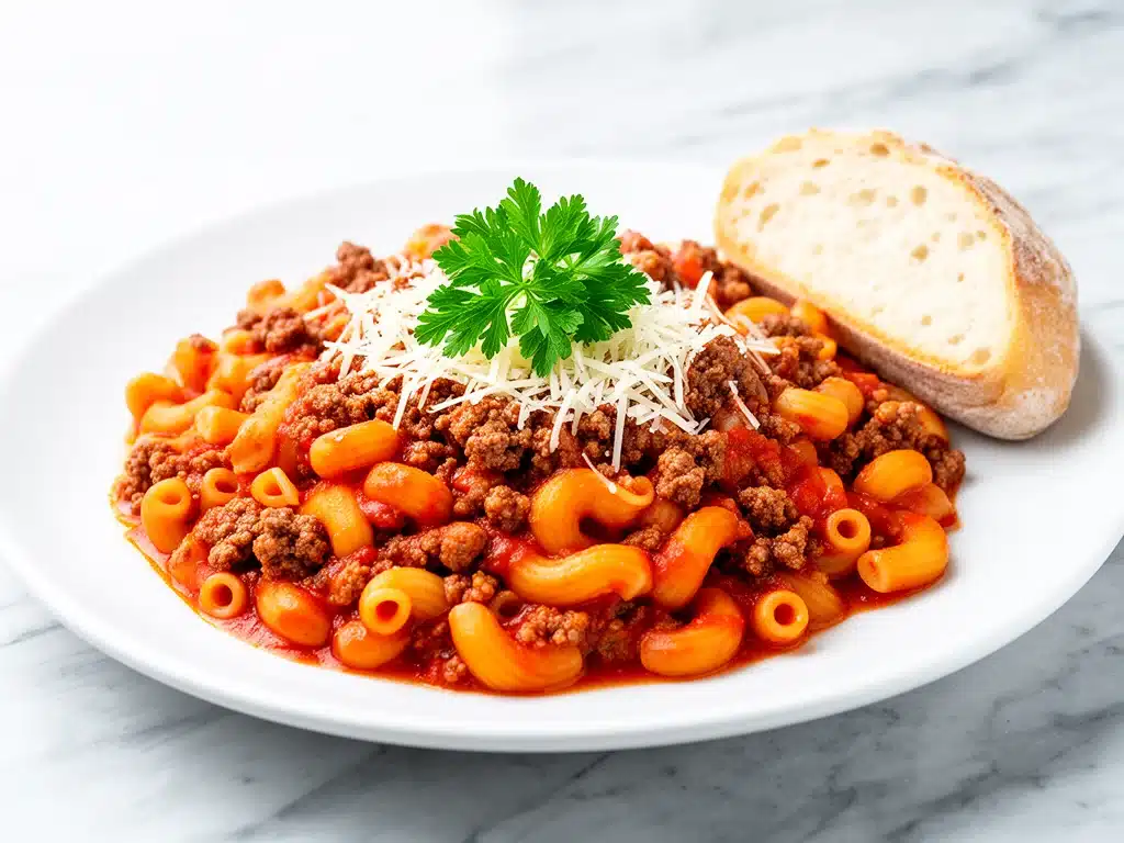 one-pot beefy american goulash - featured image