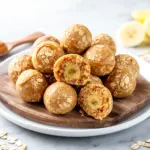 peanut butter banana oat bites - featured image