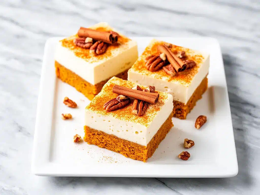Fall Pumpkin Cream Cheese Bars: 4-Ingredient Easy Recipe 4 pumpkin cream cheese bars preparation steps