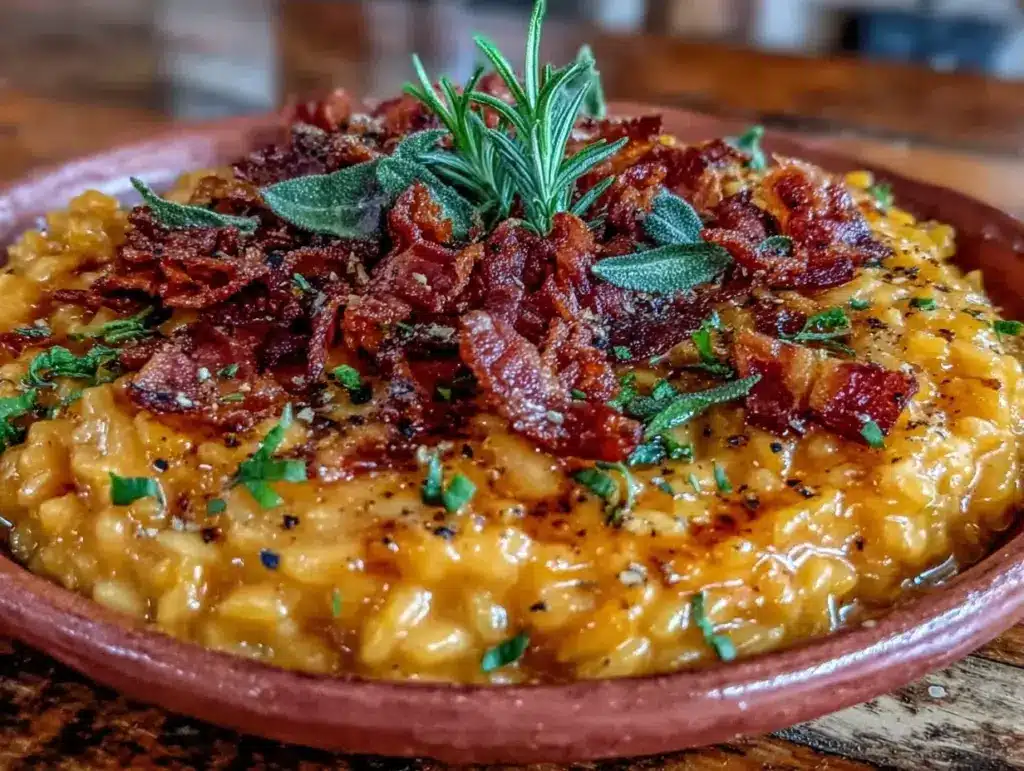 pumpkin dinner risotto - featured image
