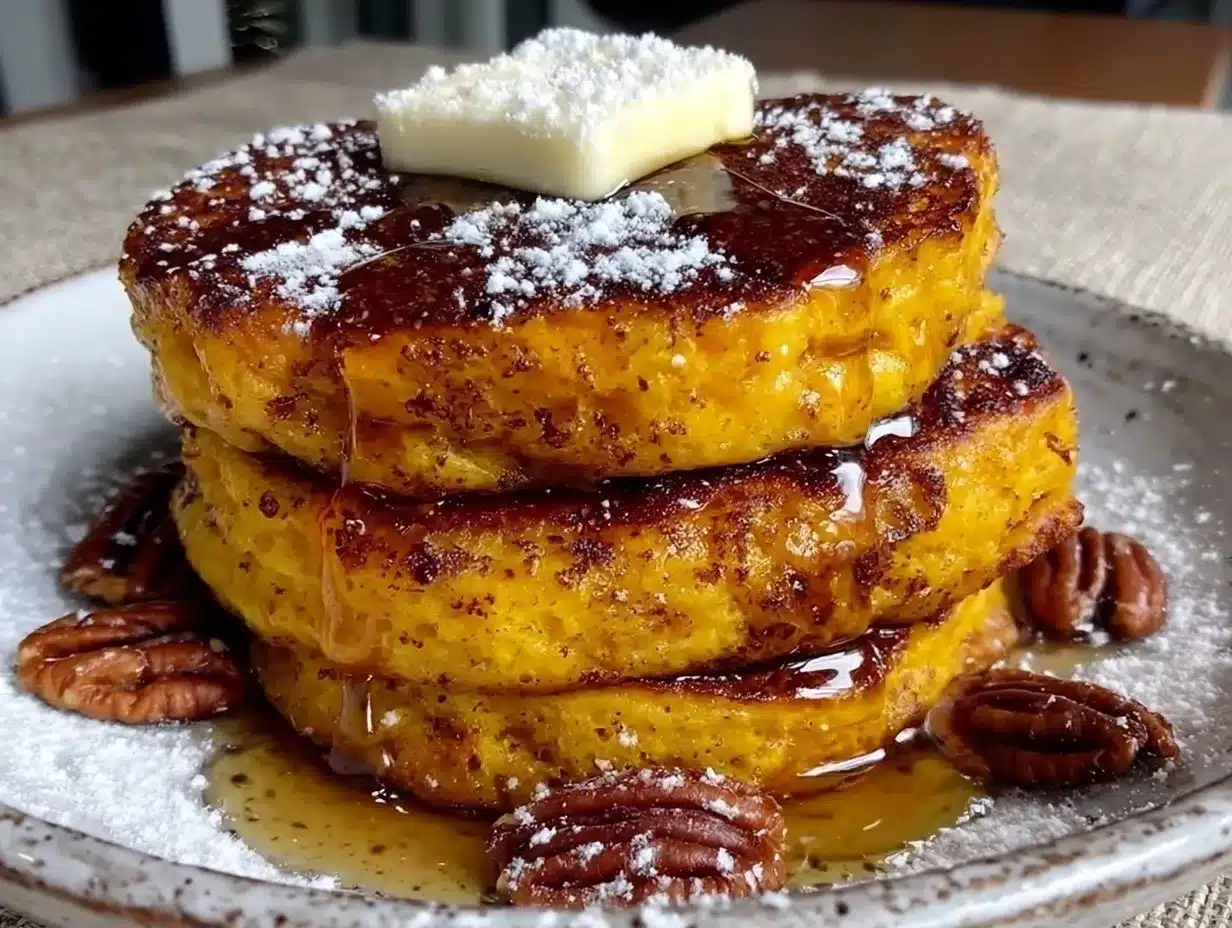 Pumpkin Pancakes: 4 Ingredients Budget Family Breakfast 4 pumpkin pancakes preparation steps