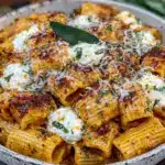 pumpkin pasta bake - featured image