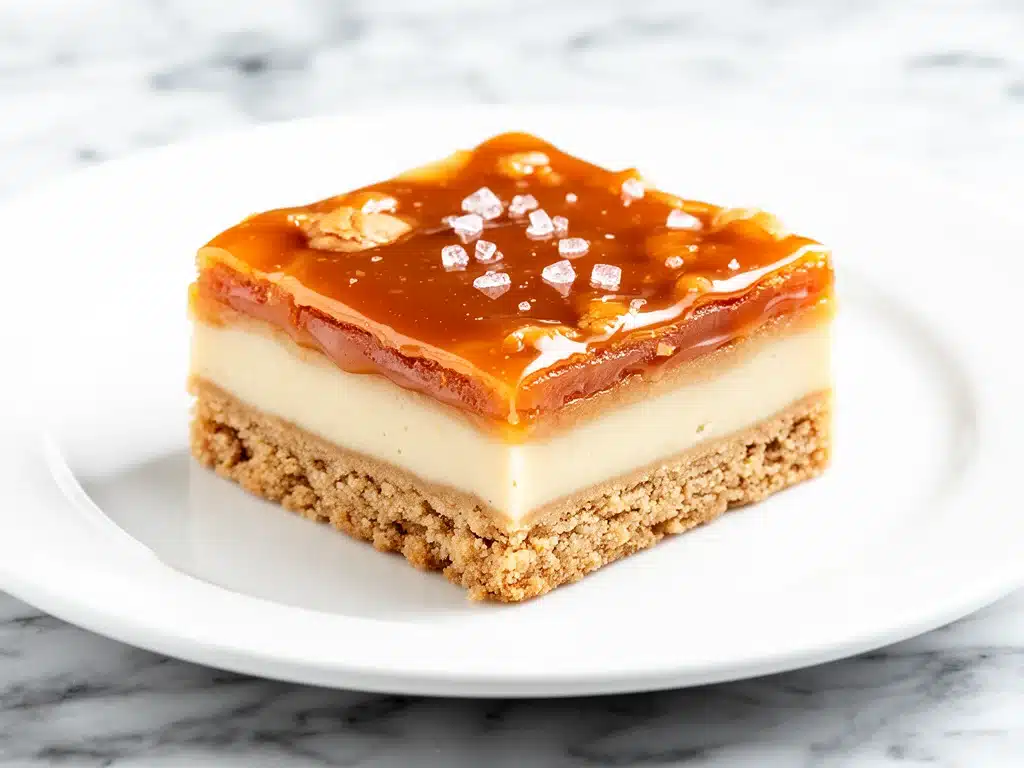 salted caramel cookie bars - featured image
