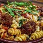 sausage pasta bake - featured image