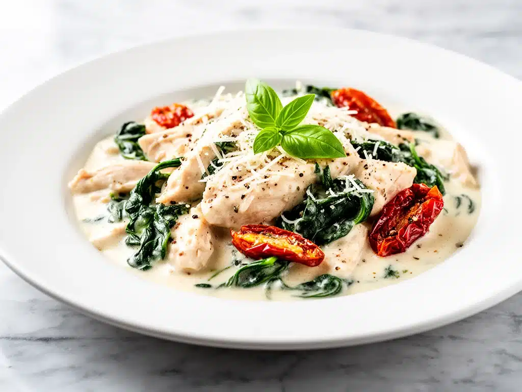Slow Cooker Creamy Tuscan Chicken - featured image