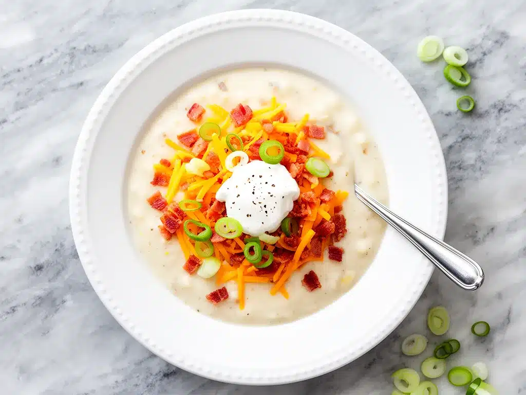 Slow Cooker Loaded Baked Potato Soup: Easy Creamy Recipe 4 slow cooker loaded baked potato soup preparation steps