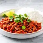 slow cooker shredded beef machaca - featured image