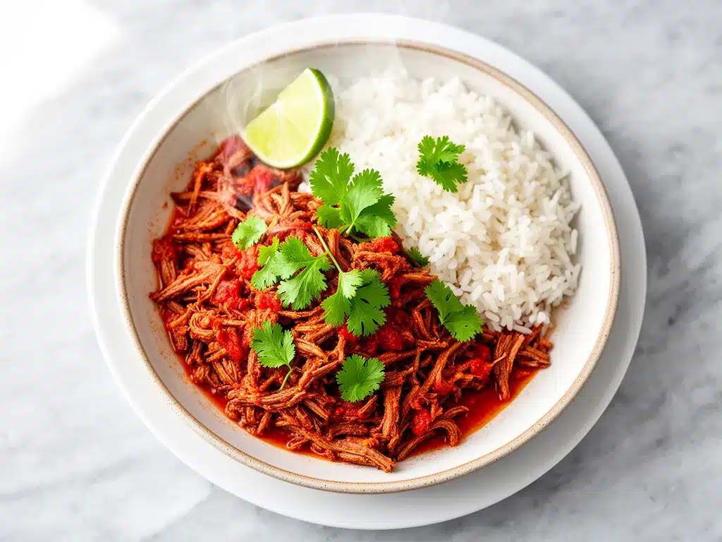 Slow Cooker Shredded Beef Machaca Bowls: 5 Easy Meal Prep Ideas 4 slow cooker shredded beef machaca preparation steps