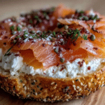 smoked salmon bagel - featured image