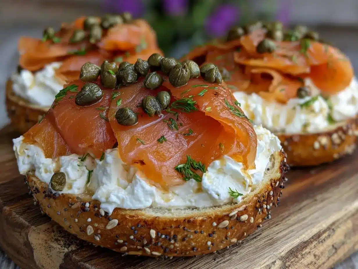 Smoked Salmon Bagel: 5-Min Easy Family Breakfast 4 smoked salmon bagel preparation steps