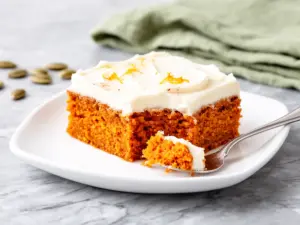 soft frosted pumpkin bars - featured image