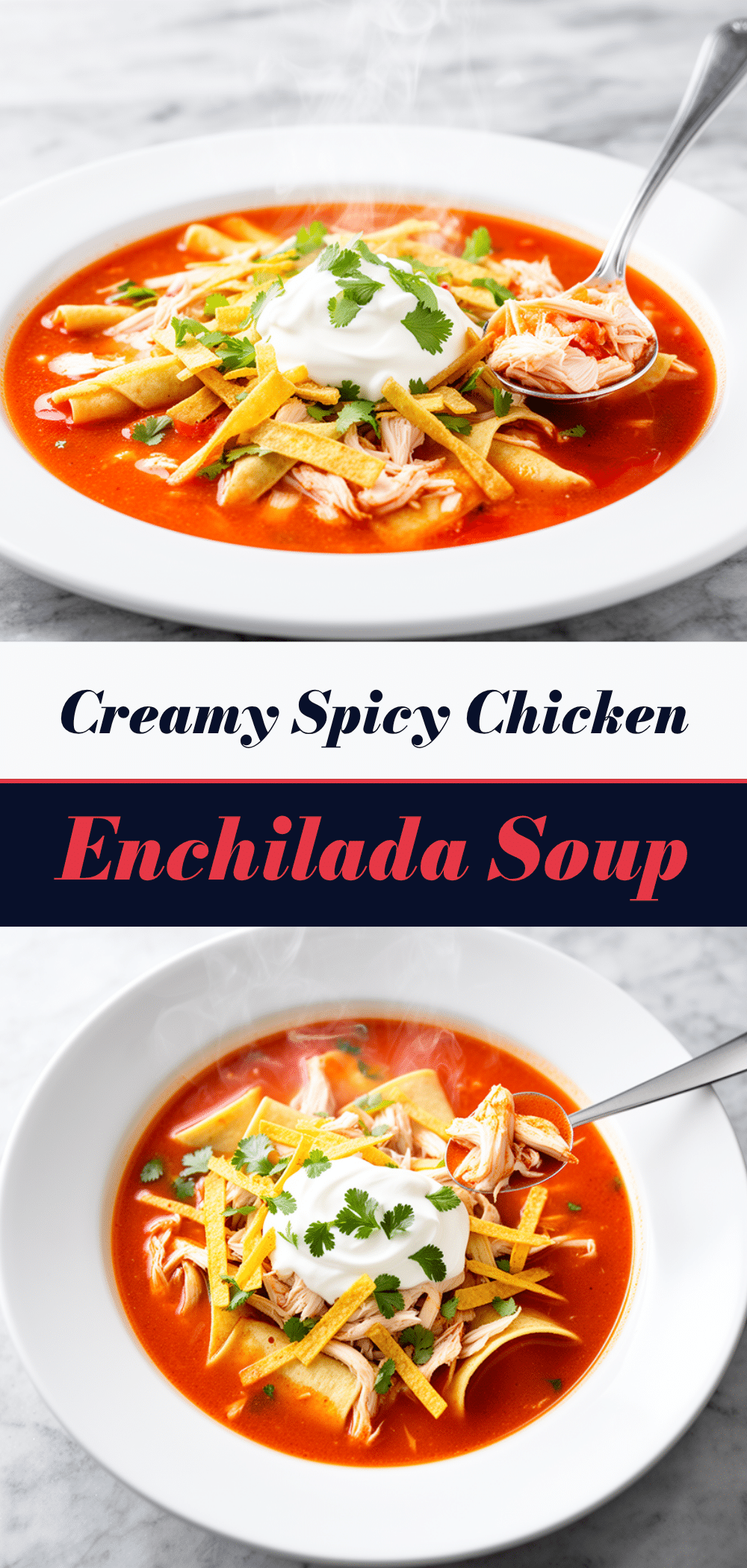 Spicy Chicken Enchilada Soup: 5 Ingredients, Easy 5 Spicy Chicken Enchilada Soup recipe