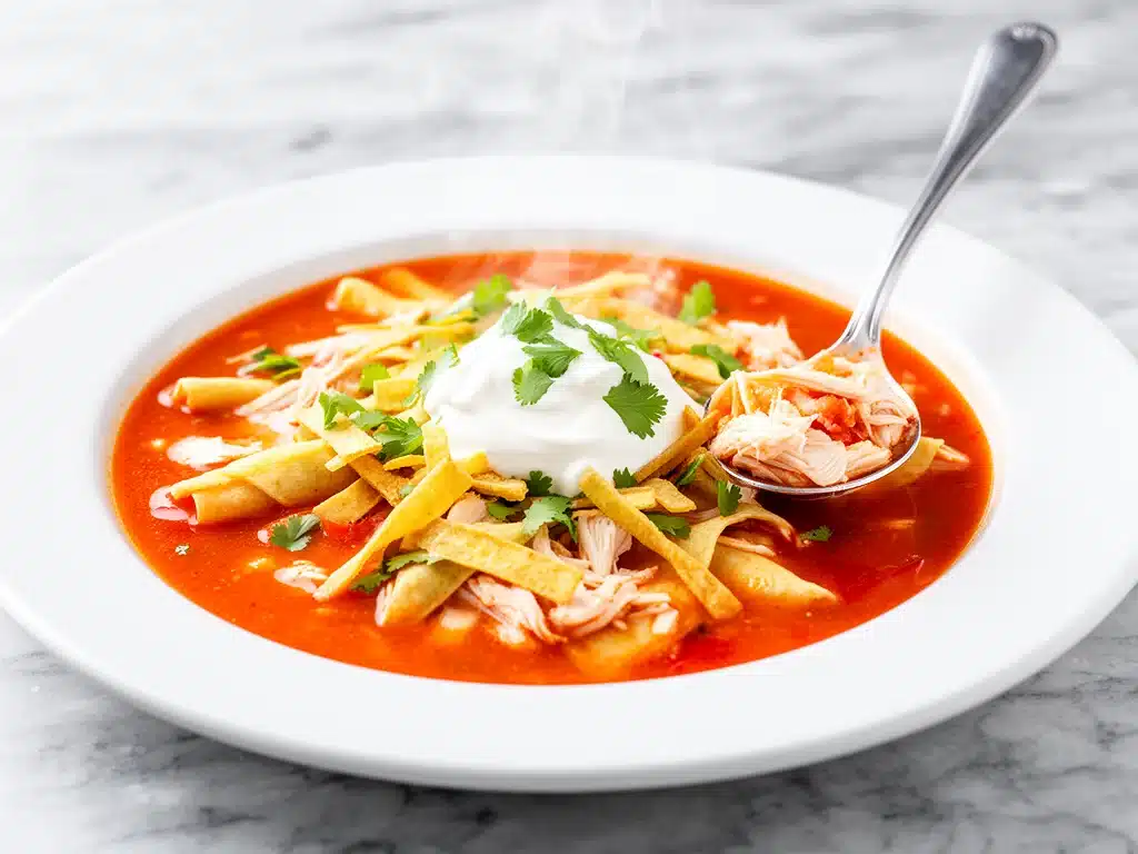 Spicy Chicken Enchilada Soup - featured image