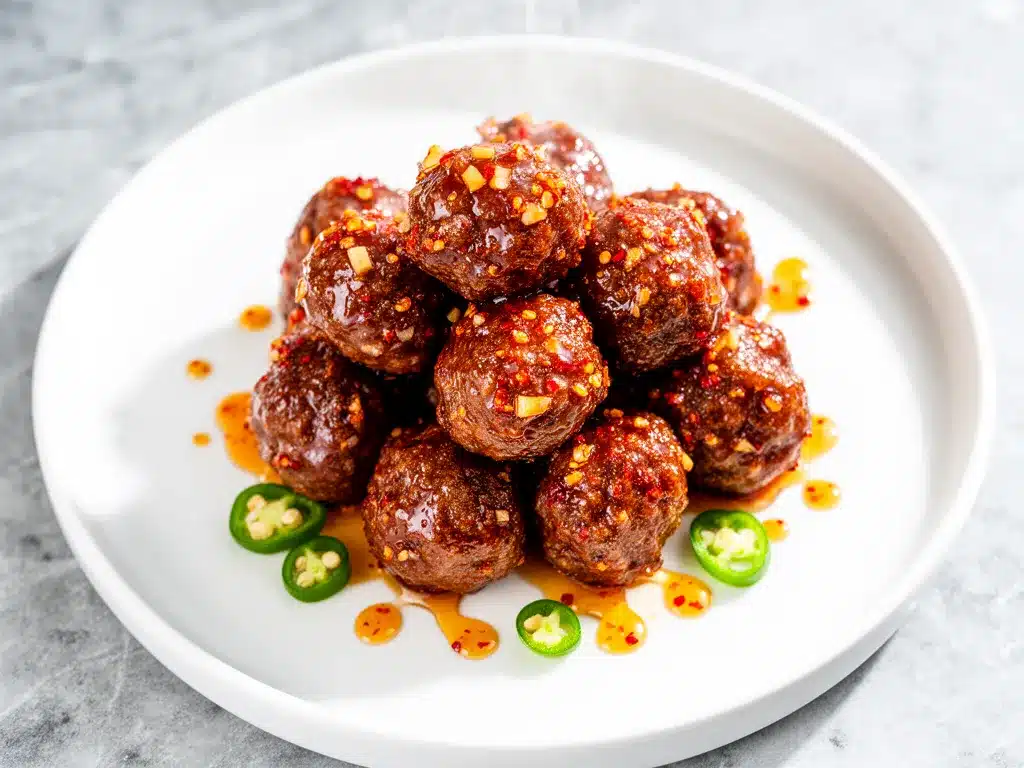 Spicy Honey Garlic Beef Meatballs: Easier Than Takeout 4 Spicy Honey Garlic Beef Meatballs preparation steps