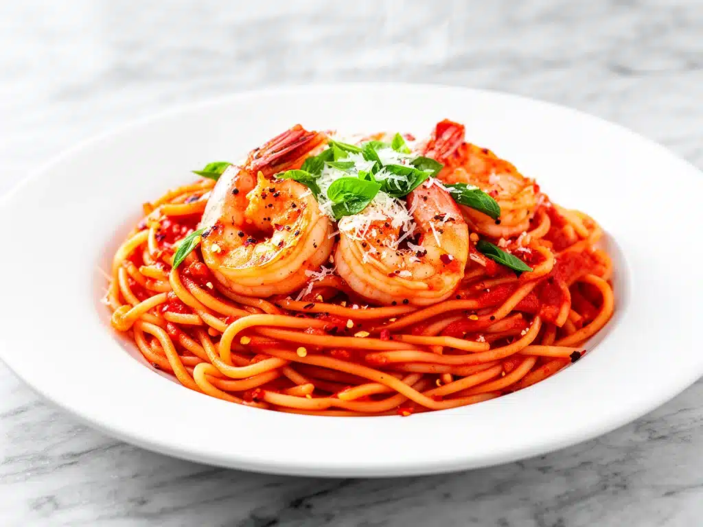 Spicy Shrimp Fra Diavolo Linguine - featured image