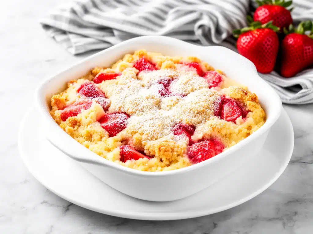 Strawberry Cheesecake Dump Cake - featured image