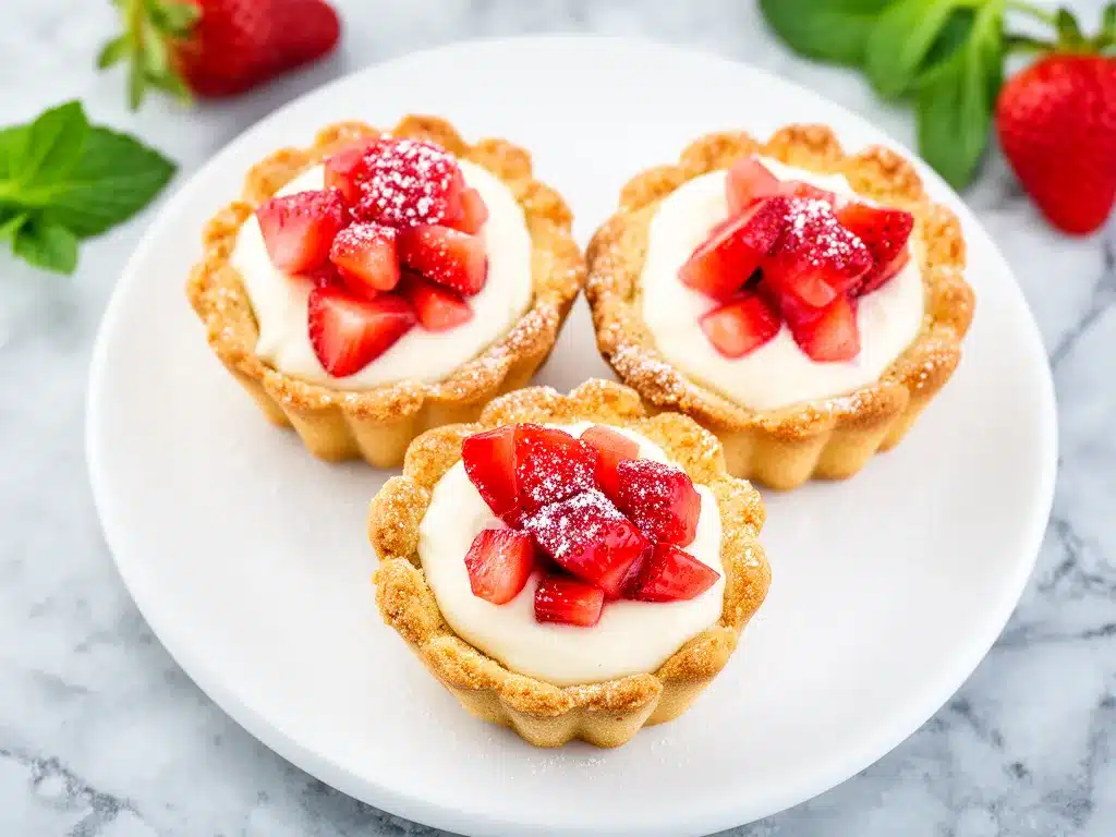 Strawberry Cheesecake Sugar Cookie Cups: 5-Ingredient Dessert 4 strawberry cheesecake sugar cookie cups preparation steps