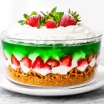 strawberry pretzel salad - featured image