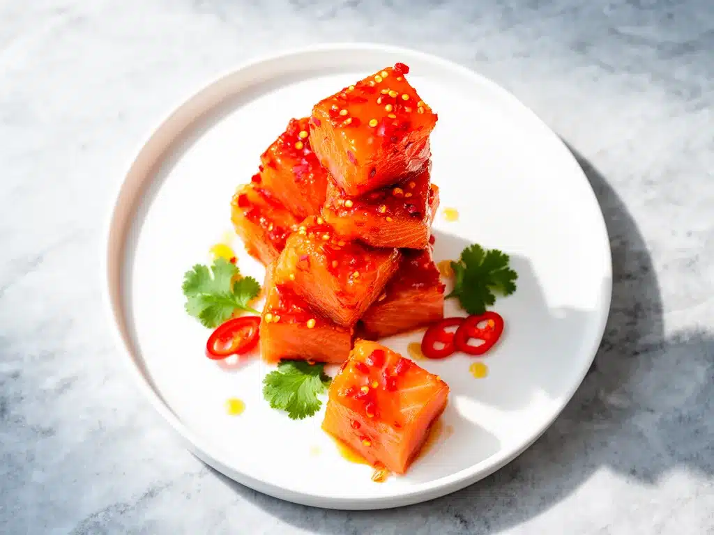 Sweet Chili Glazed Salmon Bites: 5-Ingredient Healthy Dinner 4 sweet chili glazed salmon bites preparation steps