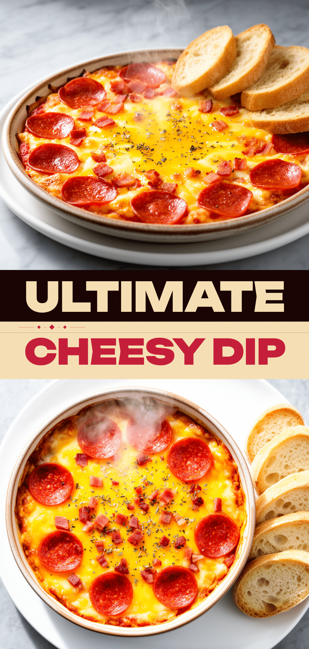 Tailgate Cheesy Pepperoni Pizza Dip: 5-Step Easy Party Appetizer 5 Tailgate Cheesy Pepperoni Pizza Dip recipe