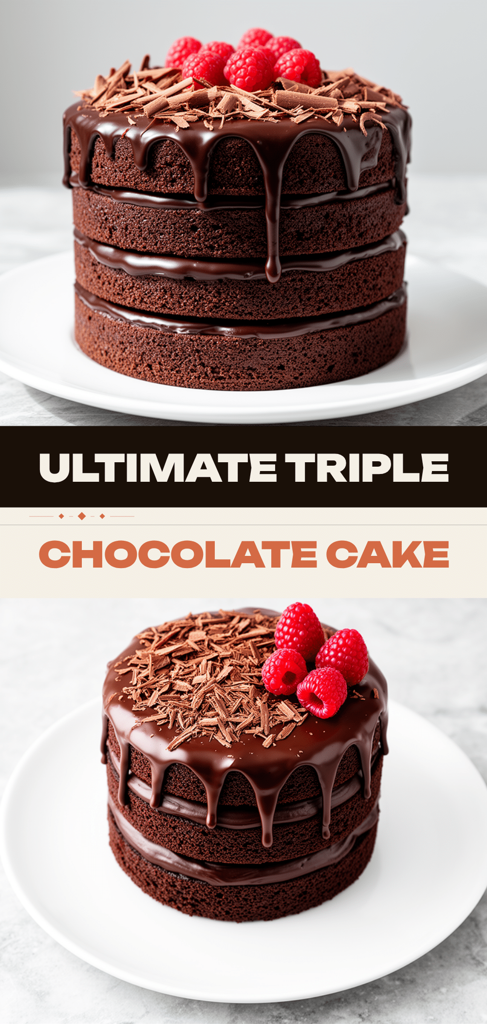Triple Chocolate Layer Cake with Ganache: Best Homemade Recipe 5 triple chocolate layer cake recipe