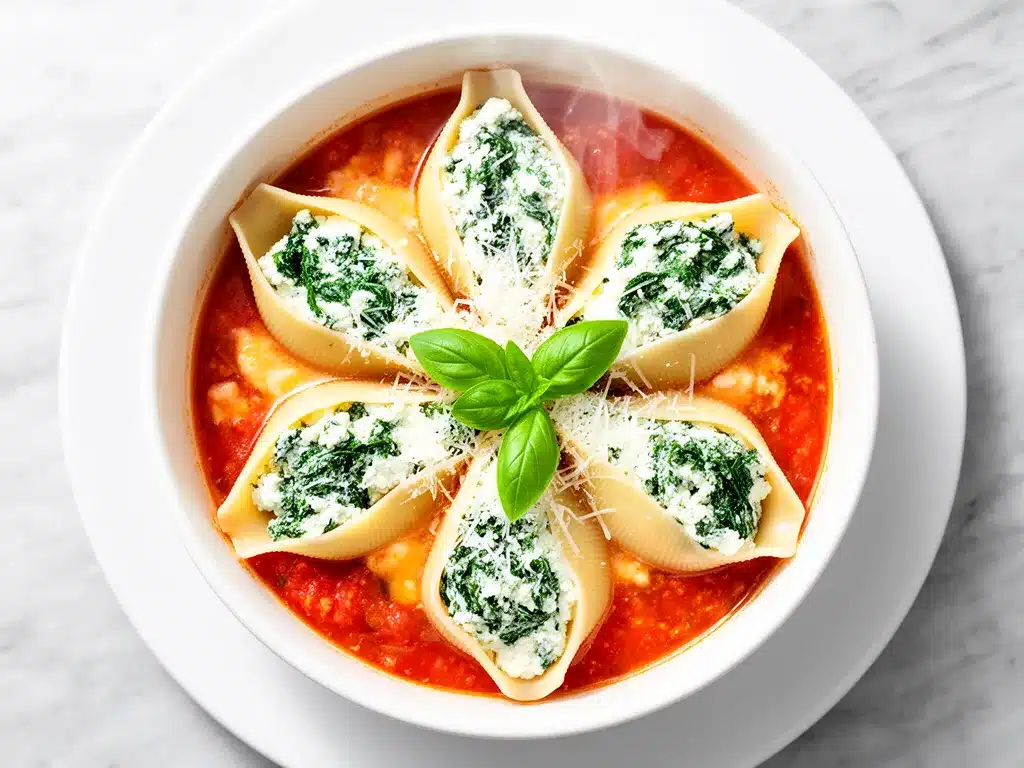 Vegetarian Spinach Ricotta Stuffed Shells: 5-Step Family Favorite 4 vegetarian spinach ricotta stuffed shells preparation steps