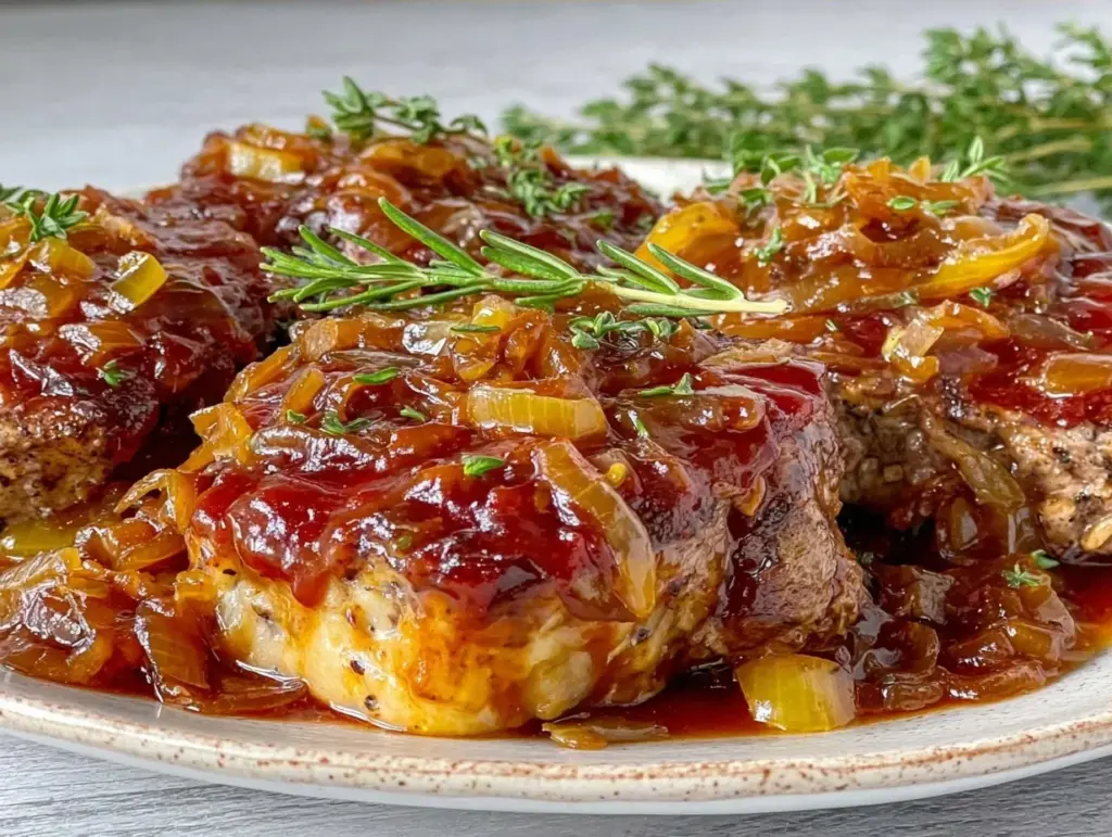 apple cider braised pork chops - featured image